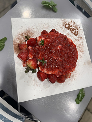 CheeseCake de oreo con frutos rojos